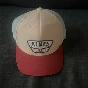 Kimes Ranch Pink & White Logo Trucker Hat